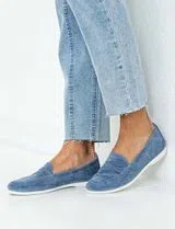 Mocassins Senhora Azul