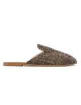 Mules Wool Mesh Black Man