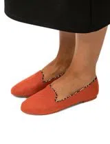 Slipper Vegan Suede Terracota Woman