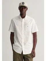 Camisa de manga curta Regular Fit Branco
