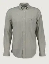Camisa de manga comprida riscas banker Verde