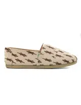 Wild Alligator Print Slip-ons