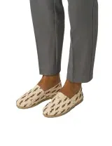 Wild Alligator Print Slip-ons