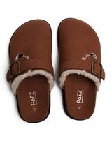 Clog Vegan Suede Camel Woman