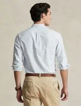 Camisa Homem Riscas Azul