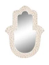 Espejo Hamsa Blanco