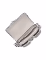 Colby Extra-Small Metallic Shoulder Bag Silver