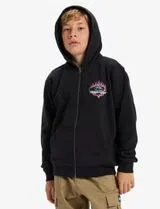 Sweatshirt com fecho Graphic Preto Kids