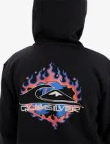 Sweatshirt com fecho Graphic Preto Kids