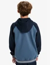 Sweatshirt com fecho Knowledge Area Azul Kids