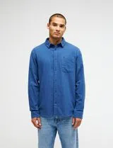 Camisa manga comprida Motherfly Solid Azul