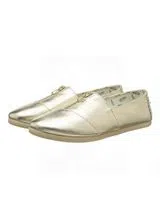 Alpercatas Metallic Canvas Gold Woman