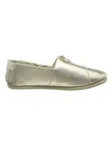 Alpercatas Metallic Canvas Gold Woman