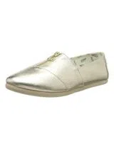 Alpercatas Metallic Canvas Gold Woman