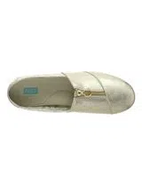 Alpercatas Metallic Canvas Gold Woman