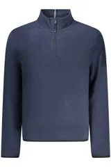 Camisola com meio fecho Azul Marinho