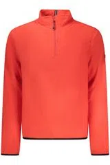Sweatshirt com meio fecho Vermelho