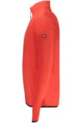 Sweatshirt com meio fecho Vermelho