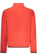 Sweatshirt com meio fecho Vermelho