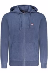 Sweatshirt com fecho Azul