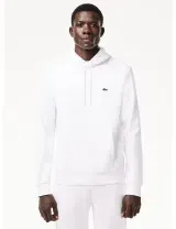 Sweatshirt com capuz Fleece Branco