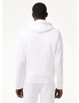 Sweatshirt com capuz Fleece Branco