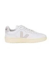 V-90 Extra White-Grey Leather Sneakers