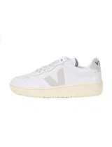 V-90 Extra White-Grey Leather Sneakers