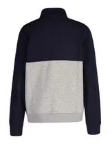 Sweatshirt Grise à Demi-Zip
