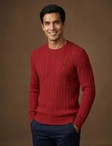 Burgundy Knit Sweater