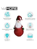 Pai Natal com corpo dobrável e Luzes LED - altura 120cm