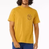 T-Shirt Aloha Hotel Paradise Masculino Amarelo