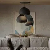 Candeeiro Teto Wabi Sabi Ashveils Preto