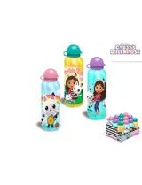 Garrafa Alumínio 500Ml 3 Desenhos Gabbys
