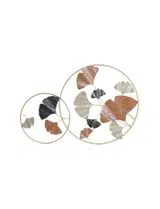 Golden Leaves Wall Decor in Terracotta