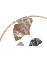 Golden Leaves Wall Decor in Terracotta