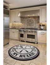 Tapete My Kitchen My Rules Redondo 140cm