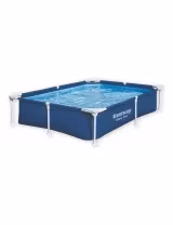 Rectangular Frame Pool 221x150x43cm Blue