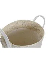 Conjunto de 2 Cestos Branco