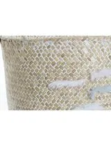 Ensemble de 2 Paniers Beige et Blanc