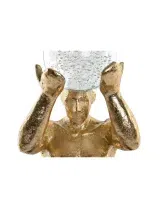 Figura Decorativa Homem Dourado e Preto