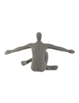 Figura Decorativa Homem Cinzento