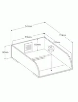 Suporte Muda Fraldas SHELTER Branco