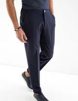 Calças Homem Azul Escuro