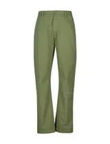 Pantalons Chino en Toile Verte