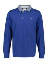Long Sleeve Polo Blue