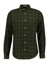 Corduroy Check Green Shirt