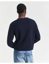 Pull en Laine Fine Bleu