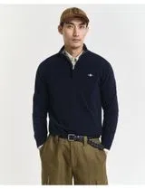 Fine Wool Half-Zip Sweater Blue