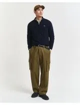 Fine Wool Half-Zip Sweater Blue